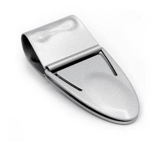 【BLACKPURPLE】25SS★ [silver925] Mini Money Keeper Bracelet 925 Sterling Silver Money Clip with Titanium Square Inlay