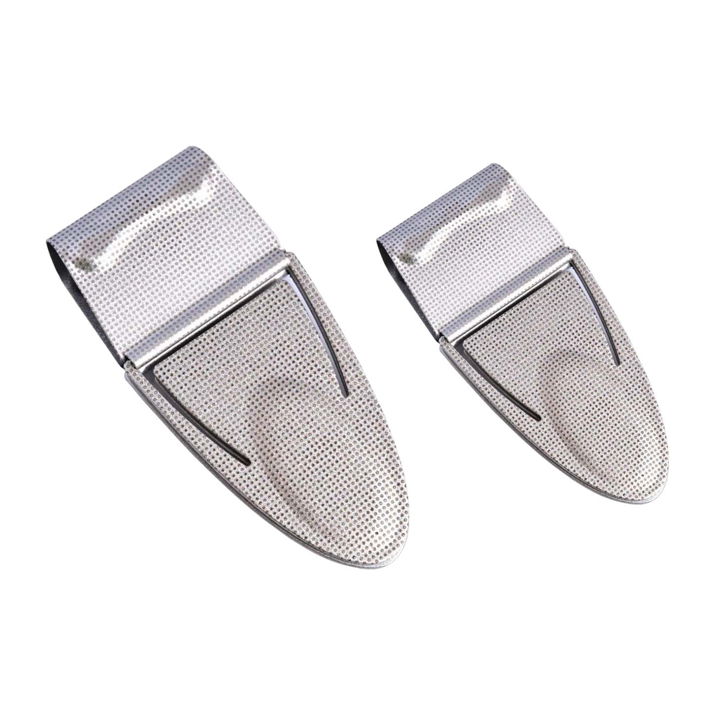 Mini Geneva Silver (Ti) Mesh No Wallet - Money Clamp
