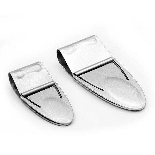 Mini Geneva Cash Clamp® - Silver Titanium - With Wallet - Money Clamp - www.MoneyClamp.com