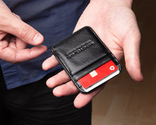 Load image into Gallery viewer, Black Leather Wallet