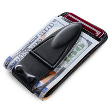 Load image into Gallery viewer, Geneva Black Matte MoneyClamp® with Wallet