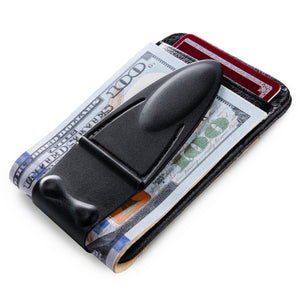 Geneva Black Matte MoneyClamp® with Wallet