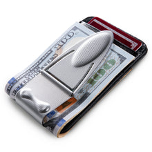 Load image into Gallery viewer, Geneva Silver Mesh MoneyClamp® with Wallet