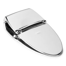 Load image into Gallery viewer, Milan Silver MoneyClamp® with Black Leather Wallet