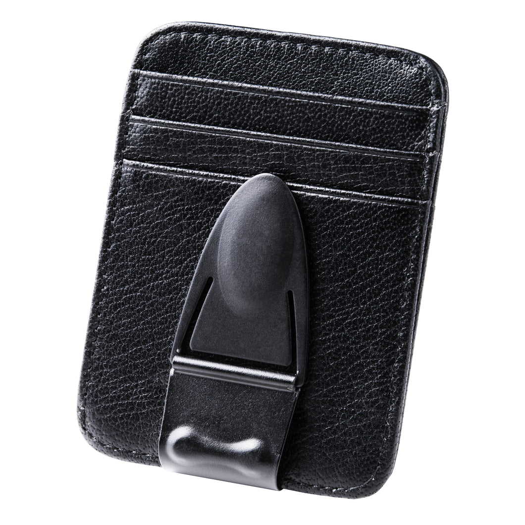 Mini Geneva Black Matte MoneyClamp® with Wallet