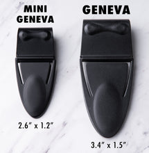 Load image into Gallery viewer, Mini Geneva Black Matte MoneyClamp® with Wallet