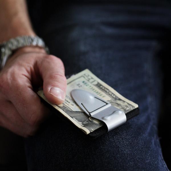 
                  
                    Mini Geneva Cash Clamp® - Silver Titanium - With Wallet - Money Clamp - www.MoneyClamp.com
                  
                